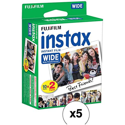 Buy Fujifilm Instax Wide Instant Films for Fuji Instax Wide 210 200 100 300, Pack of 5 in India.