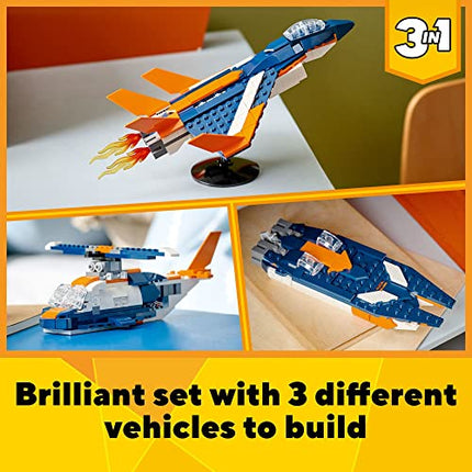 buy LEGO Creator 3 in 1 Supersonic Jet Plane Toy Set in India