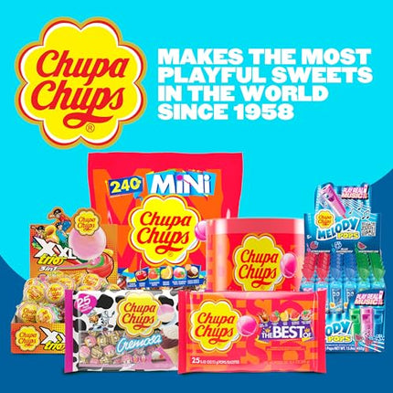 Buy Chupa Chups Melody Pop, Assorted Flavors, Whistle Lollipops, Individually Wrapped Candy, 30 Count Showbox Case in India