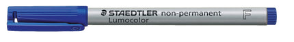STAEDTLER Lumocolor Non-Permanent F BLUE 1PC (S) – MARKER BLUE, GREY, Polypropylene, Thin, 0.6 mm, 1 pc (S)