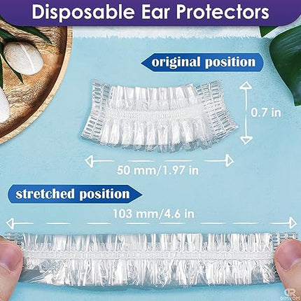 buy 200 Pack Disposable Ear Covers for Shower - Ear Protectors Waterproof Ear Covers for Swimming Ear Covers in india