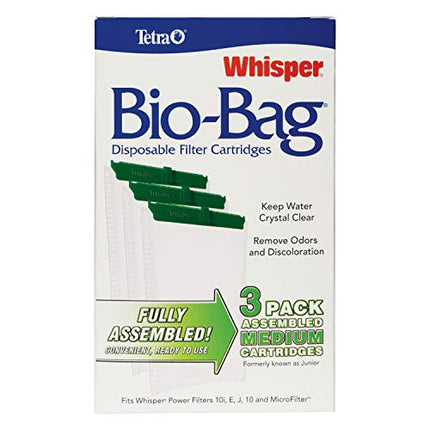 Buy Tetra Whisper Bio-Bag Disposable Cartridges, Aquarium Filter Cartridges, 3 Count in India India