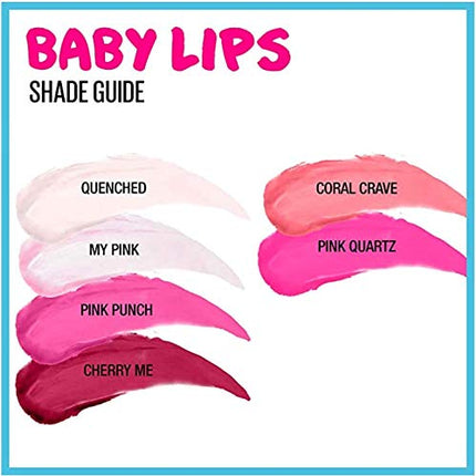 Maybelline New York Baby Lips Moisturizing Lip Balm 3-pack, Lip Care Essentials, 3 Shades