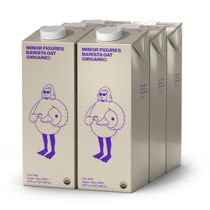 Buy Minor Figures - Oat Milk - Organic - Barista Standard - 32 Oz - 6 Pack - Non Gmo - Plant Based - Vegan - Dairy Free in India.