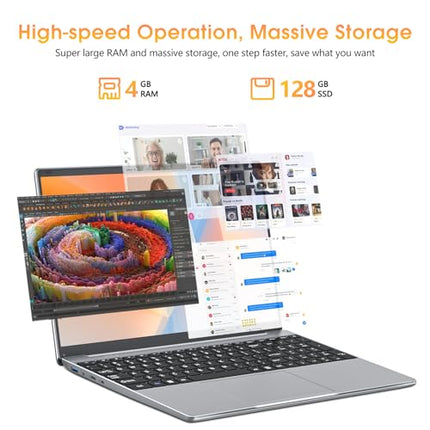 Buy SGIN Laptop 15.6 Inch, 4GB DDR4 128GB SSD Laptops Computer with Intel Celeron Processor, Intel U in India