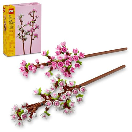 buy LEGO Cherry Blossoms Celebration Gift, Buildable Floral Display for Creative Kids, White and Pink Cherry Blossom in India.