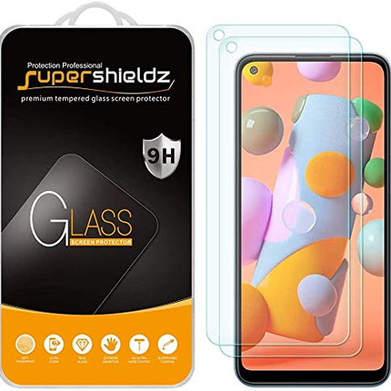 Buy Supershieldz (2 Pack) Designed for Samsung Galaxy A11 Tempered Glass Screen Protector, Anti Scratch, Bubble Free in India