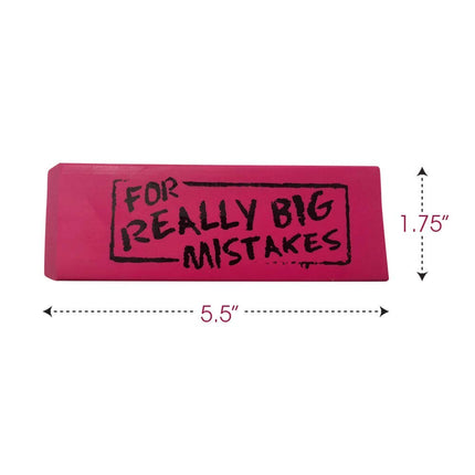 buy ArtCreativity Pink Mistake Erasers for Kids, Pack of 3, Really Big Wedge Erasers, 5.5 Inch Giant Pen in India