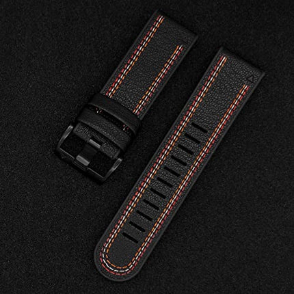 buy Abanen Quick Fit 26mm Watch Bands for Garmin Fenix 7X Solar/Fenix 6X Pro/Fenix 5X, Fiber Leather in India