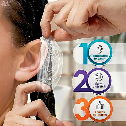 buy 200 Pack Disposable Ear Covers for Shower - Ear Protectors Waterproof Ear Covers for Swimming Ear Covers in india