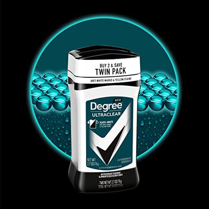 buy Degree Men UltraClear Antiperspirant Deodorant Black+White 2 Count 72-Hour Sweat & Odor Protection in India