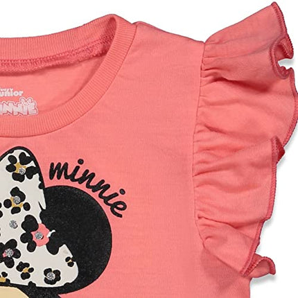 Buy Disney Minnie Mouse Toddler Girls T-Shirt and Leggings Outfit Set Dark Pink 3T in India