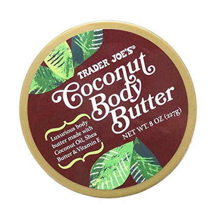 Trader Joe's Coconut Body Butter, 8 Ounce (Pack of 2)