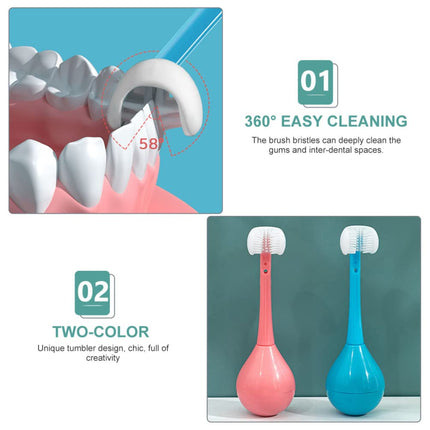 360 degree cleaning with Silicone Toothbrush for Kids