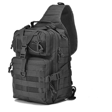 hopopower Tactical Sling Bag Pack Military Assault Rucksack Shoulder Bag Backpack Chest Pack Handbag Waterproof for Travel Hiking Camping Trekking Exploring Fishing Hunting