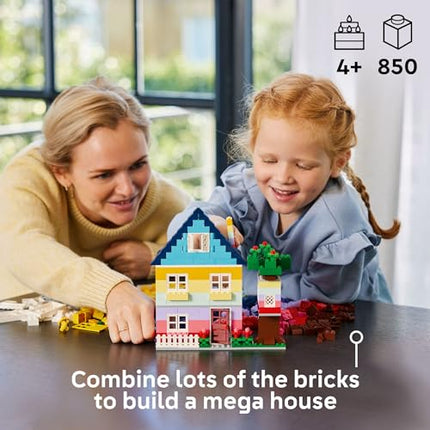 buy LEGO Classic Creative Houses Brick Building Set for Kids, Toy House Gift with Accessories and Doll in India