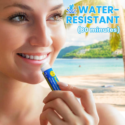 Rubber Ducky SPF 44 Sunscreen Lip Balm | Reef Safe | Water-Resistant | Vegan | All Season - Broad Spectrum Spf Lip Care With Vitamin E | Untinted | Vanilla Flavor | .15 oz Each | 3 Pack