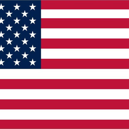 StickerTalk Proportional USA Flag Vinyl Sticker, 7 inches by 3.8 inches