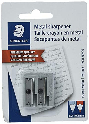 Buy Staedtler Metal Sharpener, Double Hole for Pencils and Colored Pencils, 1-Each (510 20BK) in India India