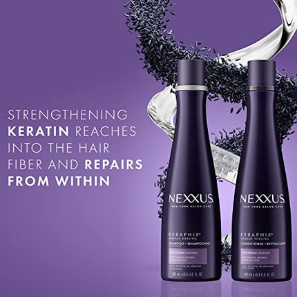 Nexxus Keraphix Conditioner Keraphix with ProteinFusion for Damaged Hair With Keratin Protein and Black Rice 13.5 oz
