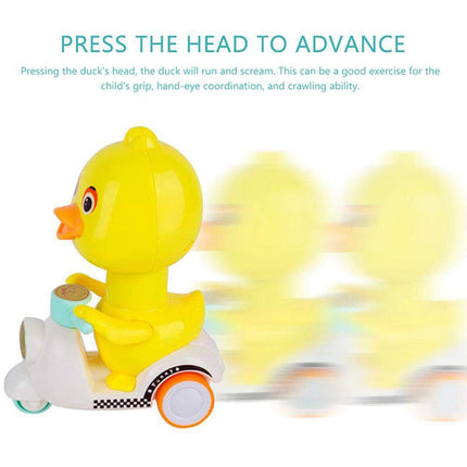 Press and go Toy:: Cute Cartoon Duck Toy::Cute Duck Toy::pull back toy