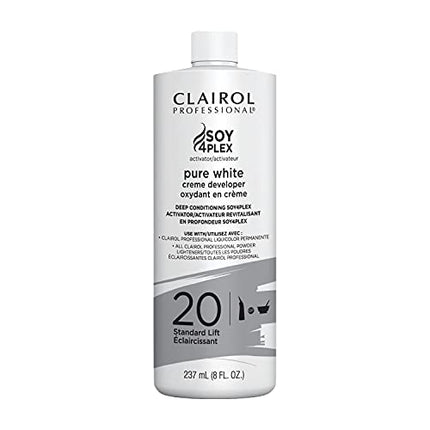 Clairol Professional Clairoxide Pure White 20 Volume Creme Developer, 8 Fl Oz (Pack of 1)