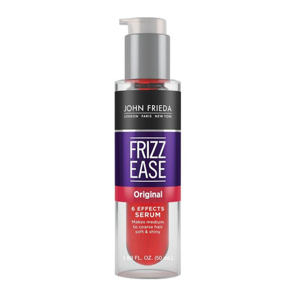 John Frieda Anti Frizz, Frizz Ease Original Hair Serum, Anti-Frizz Heat Protecting, Infused with Silk Protein, 1.69 fl oz