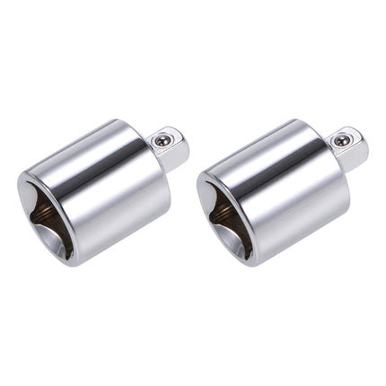 uxcell 2 Pcs 1/2 Inch Drive (F) x 1/4 Inch (M) Socket Reducer Adapter, Female to Male