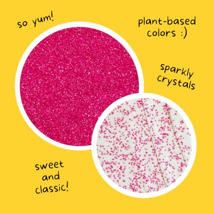 Buy Supernatural Twinkles Sprinkles, Hot Pink Sanding Sugar, Plant-Based Color, Vegan, 3oz, Made in USA in India