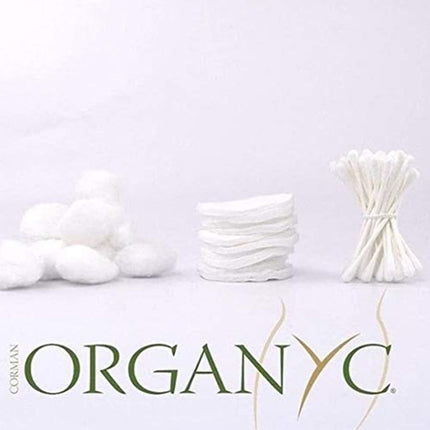 Organyc 100% Organic Cotton Rounds - Biodegradable, Chemical-Free for Sensitive Skin, 70 Count - Daily Beauty Care