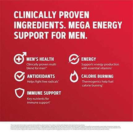 GNC Mega Men Energy Metabolism 90 Caplets