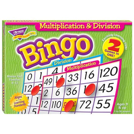 buy Trend Enterprises: Multiplication & Division Bingo Game, Exciting Way for All to Learn, 2 Games in India