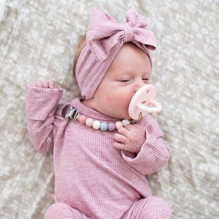 Buy Ryan & Rose Pacifier Clip Georgia - Silicone Pacifier Clip Baby boy Baby Girl Binky paci Clip in India