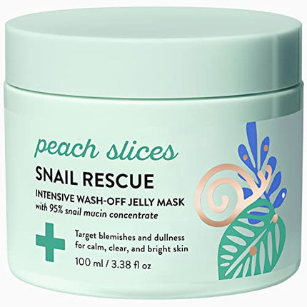 buy Peach Slices Snail Rescue Intensive Treatment Wash-Off Face Mask in India