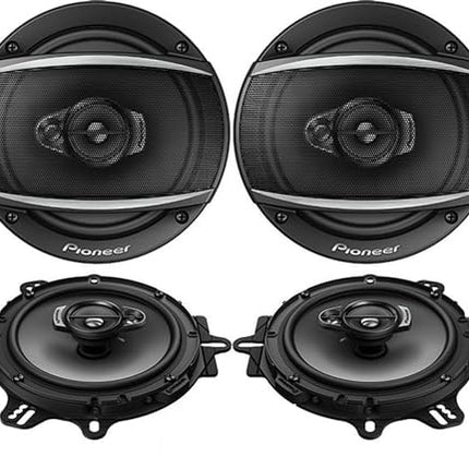 buy PIONEER TS-A1676R 6.5 Inch 3-Way 320 Watt Car Coaxial Stereo Speakers Four (4) Speakers Included in India