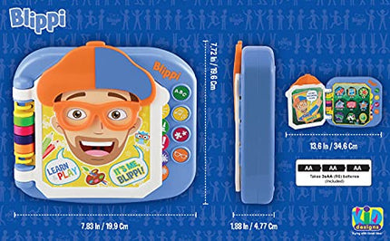 eKids Blippi Book, Toddler Toys with Built-in Preschool Learning Games, Educational Toys for Toddler Activities for Fans of Blippi Toys and Gifts(Multi Color)