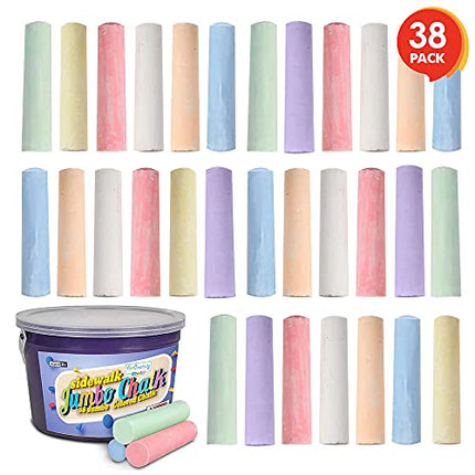 Buy ArtCreativity Sidewalk Chalk for Kids, (38 Pieces) Bulk Jumbo Colored Sidewalk Chalk for Toddlers in India.