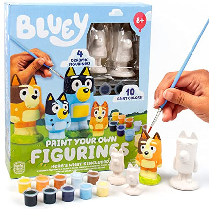 Buy Bluey Paint Your Own Figurines – Ceramic and Bingo Figurines for Kids to Paint – Fun Painting Kit in India