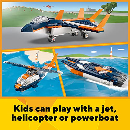 buy LEGO Creator 3 in 1 Supersonic Jet Plane Toy Set in India