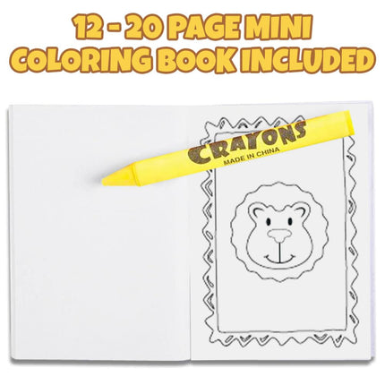 buy ArtCreativity Zoo Animal Mini Coloring Book Kit (12 Sets) Each Set Includes 1 Small Color Book and 4 in India