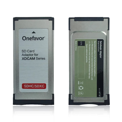 Onefavor SXS Card Adapter for Sony SXS-1 EX1R EX280 SD SDHC SDXC Card into SXS Memory Card ExpressCard Adaptor for Sony XDCAM Cameras