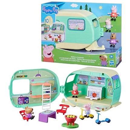 Buy Peppa Pig Caravan Playset with 3 Figures and 6 Accessories, Preschool Toys for 3 Year Old Girls and Boys and Up in India