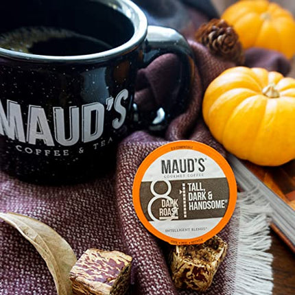 Buy Maud's Decaf Dark Roast Coffee Pods, 100 ct | Decaffeinated Tall, Dark & Handsome Blend | 100% Arabica Coffee | in India