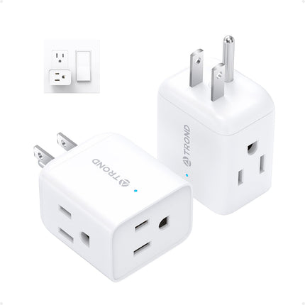 Buy TROND Multi Plug Wall Outlet Extender - 2 Pack Electrical Outlet Splitter, 3 Way Plug Extender in India.