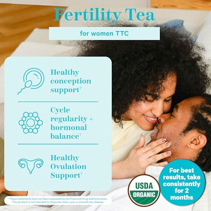 Buy Pink Stork Organic Fertility Tea for Women with Chaste Tree Berries (Vitex) to Support Conception in India.