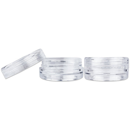 Buy Beauticom 3g/3ml Round Clear Plastic Jars with Round Top Lids for Creams, Lotions, Powders in India