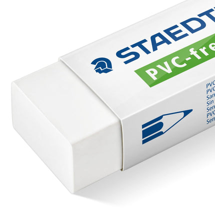 Staedtler PVC Free White Block Erasers, Latex-Free, Premium Quality, Pack of 20, 525 B20
