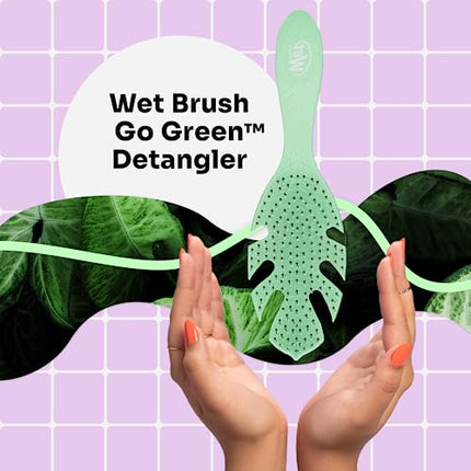 buy Wet Brush Go Green Hair Detangler Brush, Green - Detangling Hair Brush - Ultra-Soft IntelliFlex Bristles in India