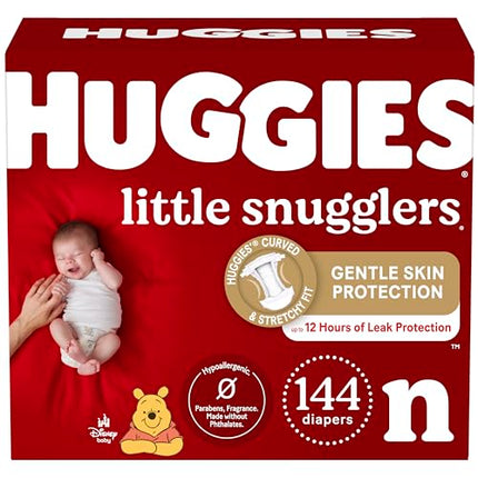 Buy Huggies Newborn Diapers, Little Snugglers Newborn Diapers, 144 Count in India