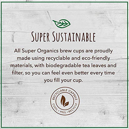 Super Organics Metabolism Oolong Tea Pods With Superfoods & Probiotics Keurig K-Cup Compatible Weight & Metabolism, Slim Tea USDA Certified Organic, Vegan, Non-GMO, Natural & Delicious Tea, 10ct